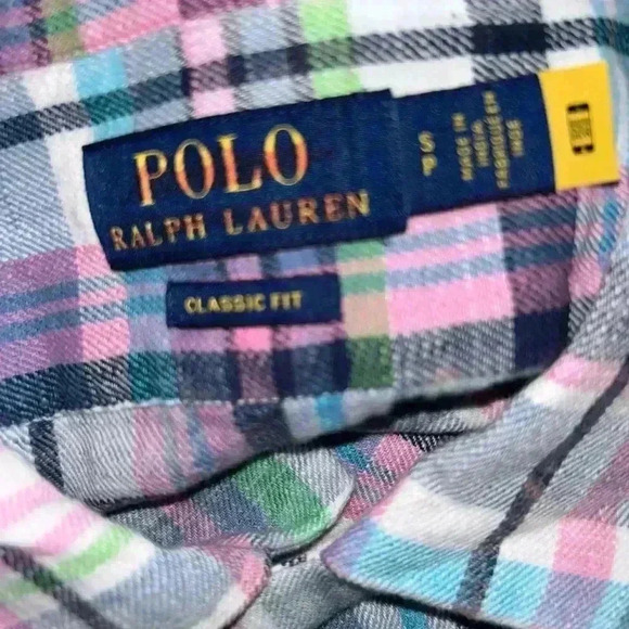 NEW Polo Ralph Lauren Men's Multicolor Classic Fit Bleached Plaid Flannel - Picture 7 of 9